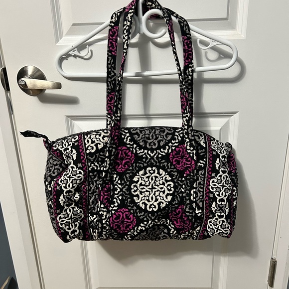 Vera Bradley Black and Pink Travel Bag - Picture 1 of 5